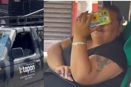 Video: "Graben bien... priistas corrientes", dice la damisela morenista sentada en camioneta oficial del ayuntamiento de Ixtapan de la Sal
